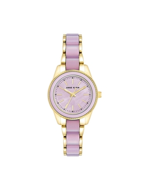 Les métaux Anne Klein Pearlescent Resin Link Bracelet Watch   | PCB-1912270